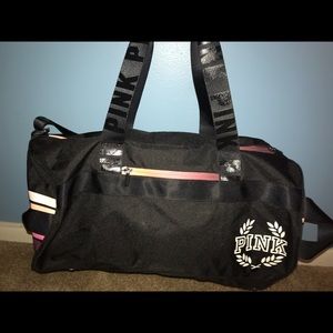 Victoria’s Secret Pink Small Black Duffle Bag